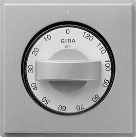 Gira TX_44 Abdeckung mit Knebel für Zeitschalter und Jalousieschalter, alu