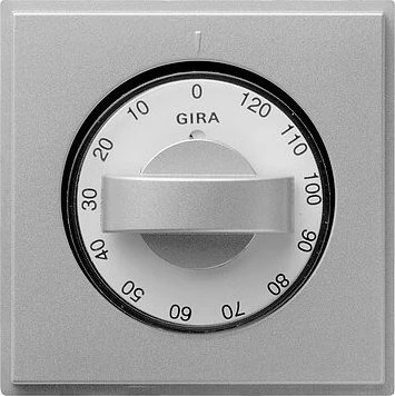 Gira TX_44 Abdeckung mit Knebel für Zeitschalter und Jalousieschalter, alu