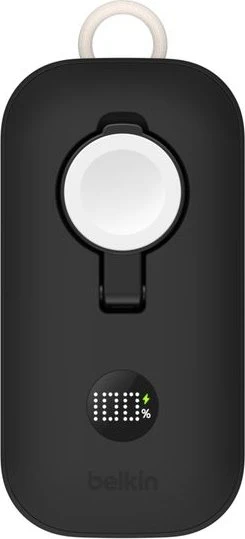 Belkin BoostCharge Pro Powerbank 10K mit Apple Watch-Ladegerät schwarz