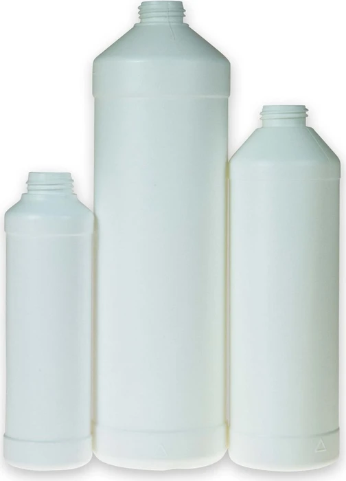 DRAK-Aquaristik Zylindrische Rundflasche aus HDPE, weiß