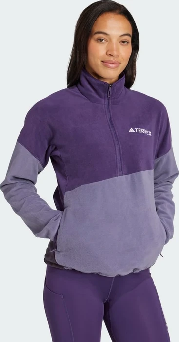 adidas Terrex Multi Climawarm Fleece Funktionsshirt langarm aurora plum/preloved violet/aurora black (Damen)