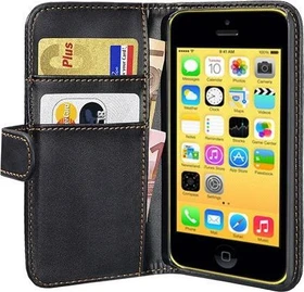 Pedea Book-Cover für iPhone 5c schwarz