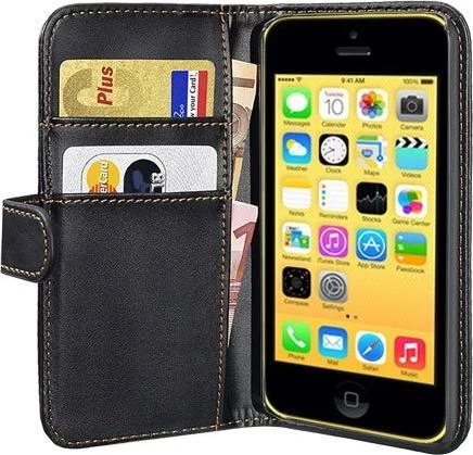 Pedea Book-Cover für iPhone 5c schwarz