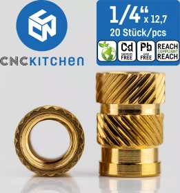 CNC Kitchen Gewindeinsatz 1/4" Kameragewinde, 20er-Pack