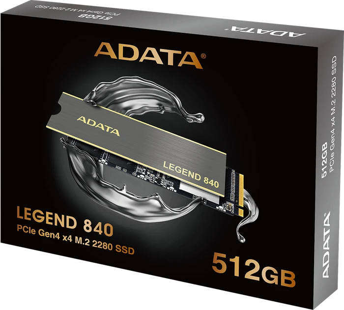 ADATA LEGEND 840 512GB, M.2 2280 / M-Key / PCIe 4.0 x4, Kühlkörper