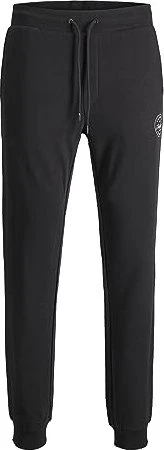 Jack & Jones Regular Fit Trainingshose lang schwarz (Herren)