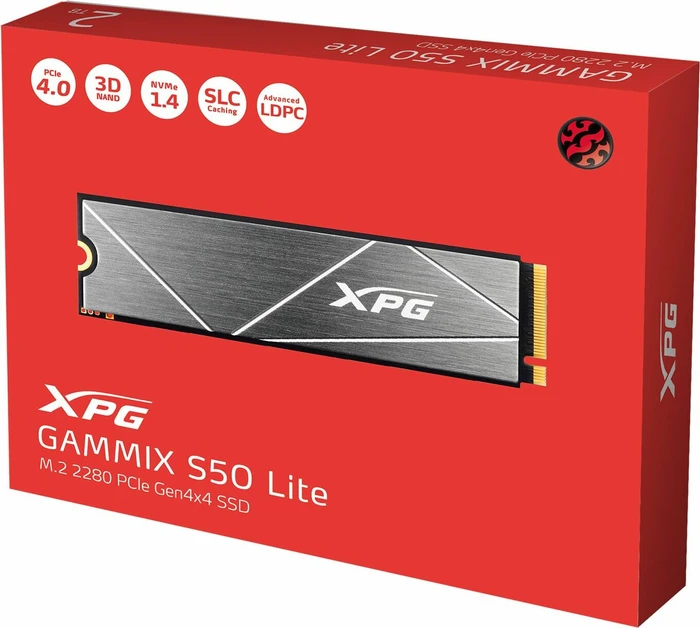ADATA XPG Gammix S50 Lite 2TB, M.2 2280 / M-Key / PCIe 4.0 x4, Kühlkörper