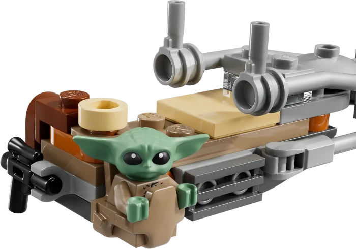 LEGO Star Wars - Der Mandalorianer und Grogu auf ihrem Speeder Bike