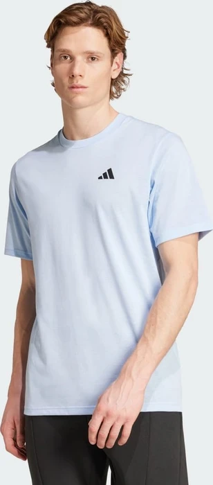 adidas Train Essentials Feelready Laufshirt kurzarm glow blue/black (Herren)