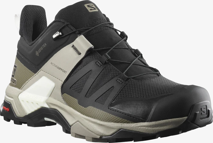 Salomon X Ultra 4 GTX black/vintage kaki/vanilla ice (Herren)