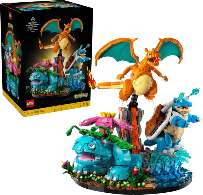 LEGO Pokémon - Bisaflor, Glurak und Turtok
