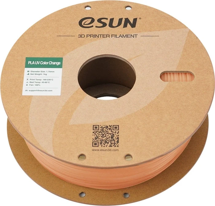 eSUN PLA, UV Color Change Orange, Spule, 1.75mm, 1.00kg