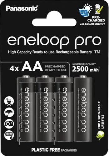 Panasonic eneloop pro (Gen 5) Mignon AA NiMH 2500mAh, 4er-Pack