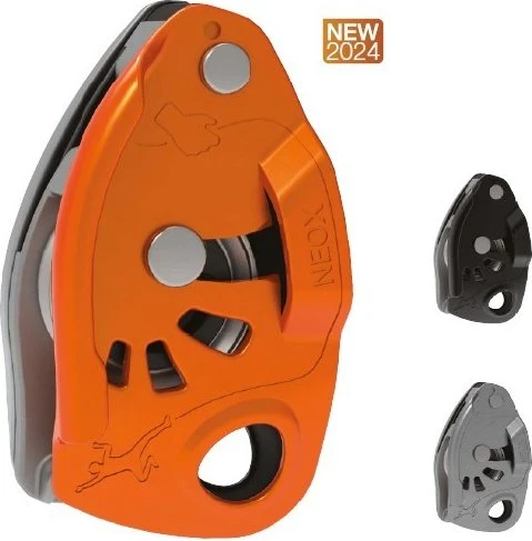 Petzl NEOX halbautomatisches Sicherungsgerät light gray