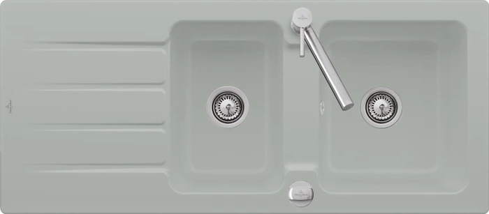 Villeroy & Boch Architectura 1160x510mm Einbau Becken reversibel mit Ablauffernbedienung fossil