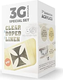 AK-Interactive 3rd Gen Acrylic Colors Clear Doped Linen Farbset, 3-tlg.