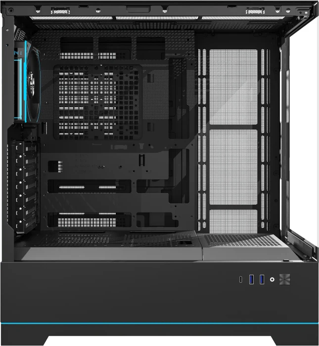 DarkFlash DY451 Pro Black, Glasfenster