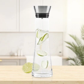 Haushalt International Glas Wasserkaraffe 1l