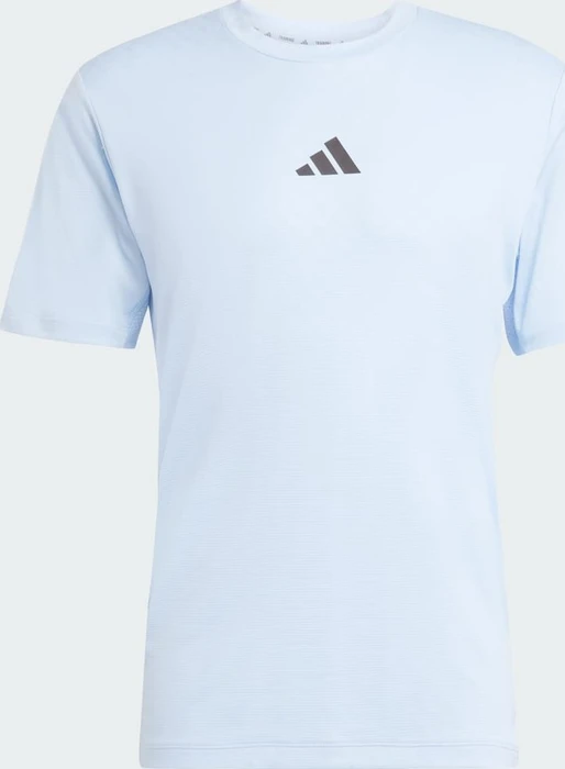 adidas Power 3-Streifen Funktionsshirt kurzarm glow blue (Herren)