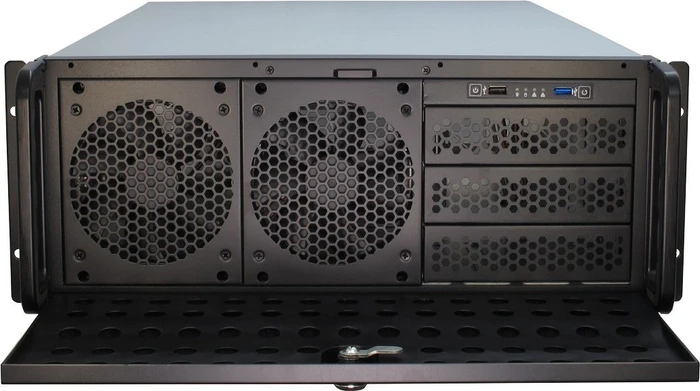 Inter-Tech IPC 4U-4129L, schwarz, 4HE, ATX