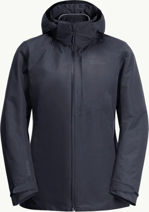 Jack Wolfskin Bergland 3in1 Funktionsjacke graphite (Damen)