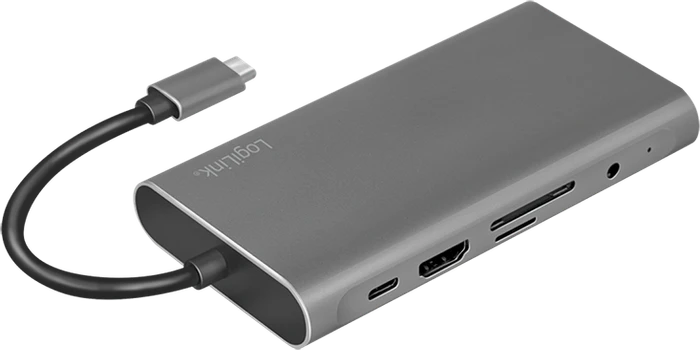 LogiLink USB 3.2 Gen 1 Dockingstation 10-Port, USB-C 3.0 [Stecker]