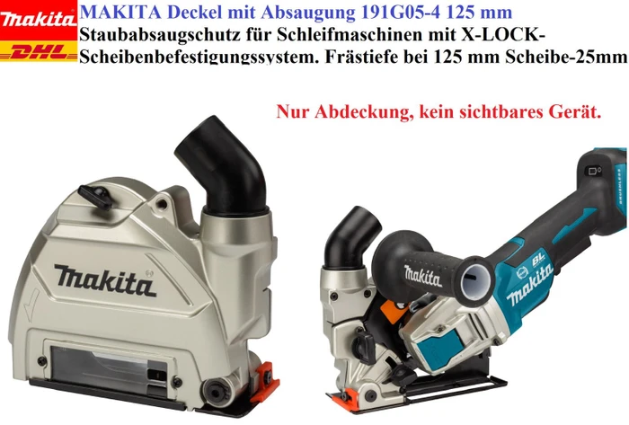 Makita Absaughaube für Winkelschleifer