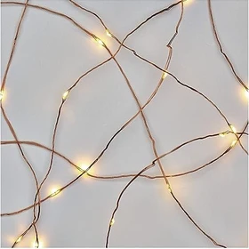 Emos Nano Lichterkette kupfer LED 100x warmweiß