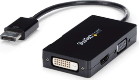 StarTech DisplayPort auf HDMI/VGA/DVI Adapter, schwarz (DP2VGDVHD)