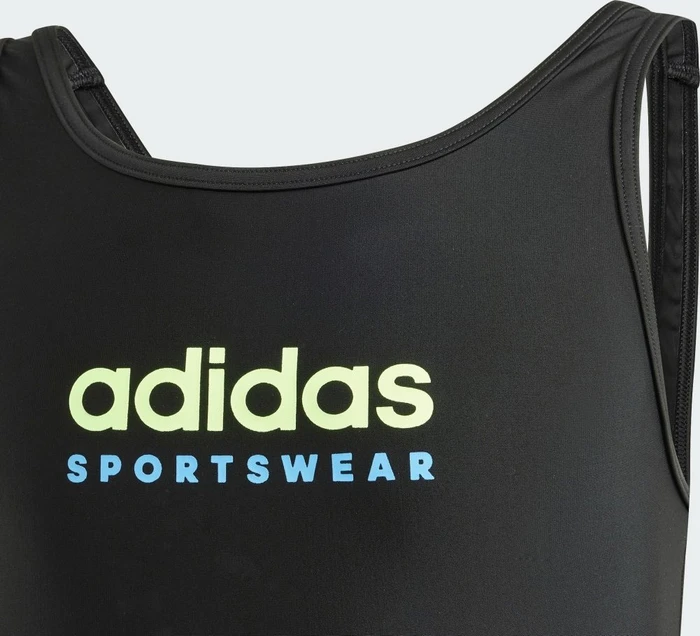 adidas Sportswear U-Back Badeanzug black/green spark (Junior)