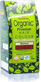 Radico Colour Me Organic temporäre Haarfarbe Weinrot, 100g