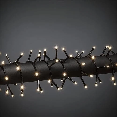 Konstsmide Micro Büschellichterkette schwarz LED 600x warmweiß (3877-100)