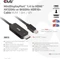Club 3D Mini DisplayPort 1.4/HDMI 2.1 Adapterkabel schwarz, 1.80m Vorschaubild