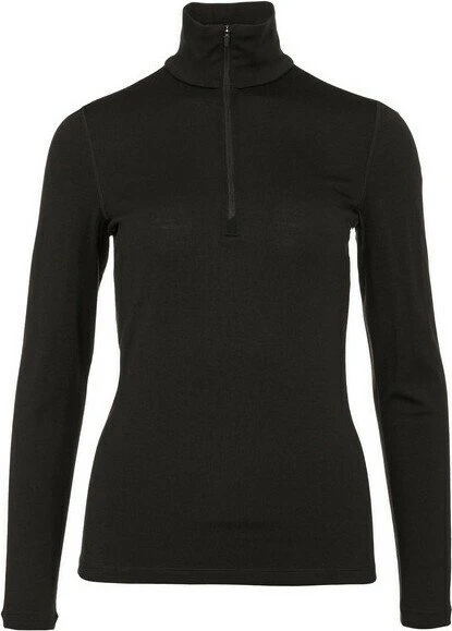 Icebreaker 260 Tech Half Zip Funktionsshirt langarm schwarz (Damen)