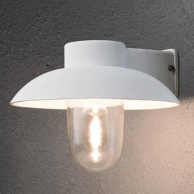 Konstsmide Mani E27 29cm Wandleuchte 1-flammig weiß
