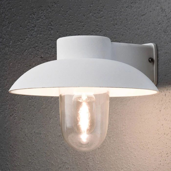 Konstsmide Mani E27 29cm Wandleuchte 1-flammig weiß