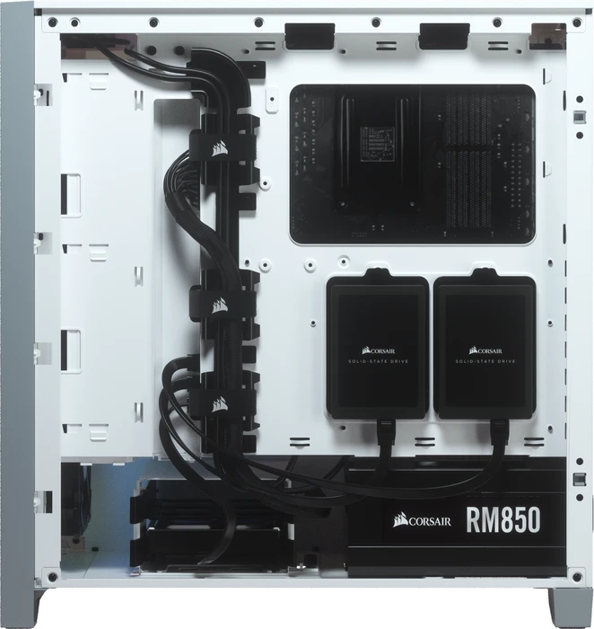 Corsair 4000D Airflow, weiß, Glasfenster