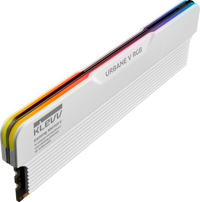 Klevv Urbane V RGB Brilliant White UDIMM 64GB Kit, DDR5-6400, CL32-38-38-78