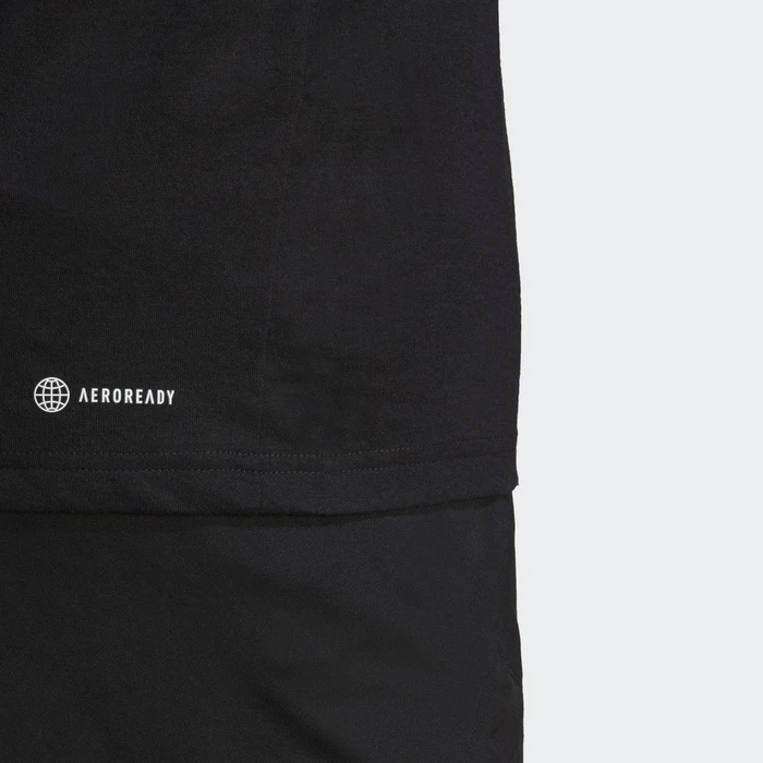 adidas Train Essentials Feelready Logo Training Funktionsshirt kurzarm schwarz/weiß (Herren)