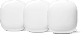Google Nest WiFi Pro, AXE4200, Snow, 3er-Pack (GA03690 / G6ZUC)