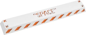 Zomoplus Keycap SPACE, Aluminium, orange/weiß, 1 Taste