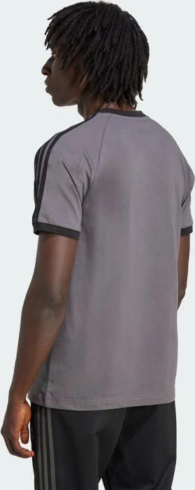 adidas Adicolor Classics 3-Streifen T-Shirt kurzarm grey five/black (Herren)