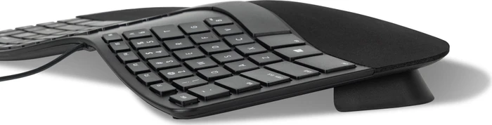 Matias Sculpted Ergonomic Rechargeable Keyboard for PC, schwarz, USB, DE