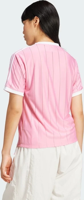 adidas Adicolor 3-Streifen Pinstripe T-Shirt kurzarm bliss pink (Damen)