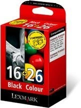 Lexmark Druckkopf mit Tinte 16+26 schwarz/dreifarbig