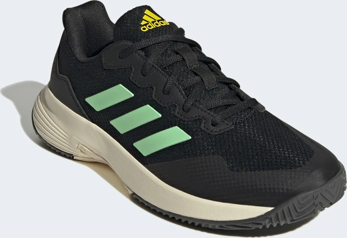 adidas Gamecourt 2.0 core black/beam green/beam yellow (Herren)