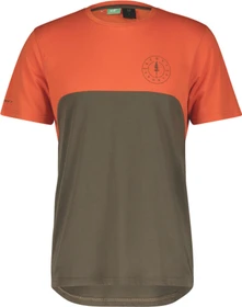 Scott Trail Flow DRI Trikot kurzarm braze orange/shadow brown (Herren)
