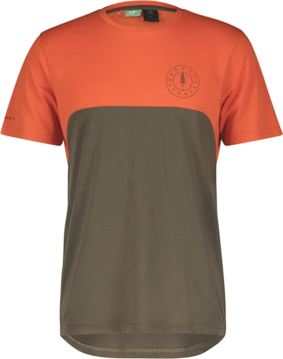 Scott Trail Flow DRI Trikot kurzarm braze orange/shadow brown (Herren)