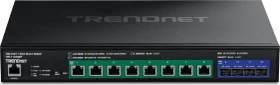 TRENDnet TPE Rackmount 10G Smart Switch, 8x RJ-45, 4x SFP+, 720W PoE++ (TPE-7124SBF)