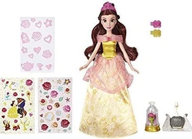 Hasbro Disney - Prinzessin - Die schöne Glitzerprinzessin Belle mit Kleid